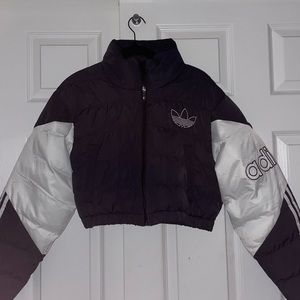 adidas puff cropped jacket